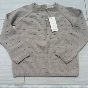 NWT Quincy Mae Bailey Knit Organic Cotton Sweater